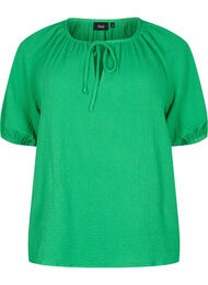 Bomullskjole med 1/2 ermer, Bright Green