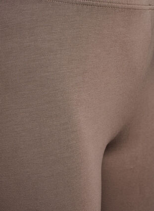 Zizzi Basis 3/4 leggings i viskose, Brun, Packshot image number 2