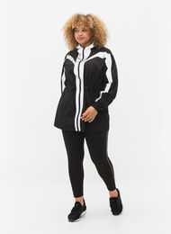 Treningsjakke med refleks og justerbar midje, Black w. Reflex, Model