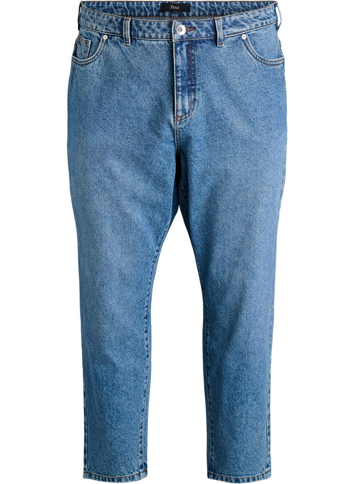 Mille Mom Fit Jeans med h&oslash;y midje, Bl&aring;, Packshot image number 0