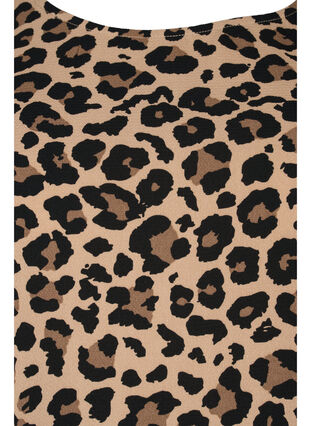 Mønstrete kjole med 3/4-ermer, Leopard, Packshot image number 2