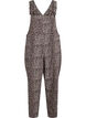 Leopardmønstret denim-snekkerbukse., Brun, Packshot image number 0