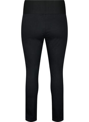 Zizzi FLASH - Jeggings med bred strikk i midjen, Svart, Packshot image number 1
