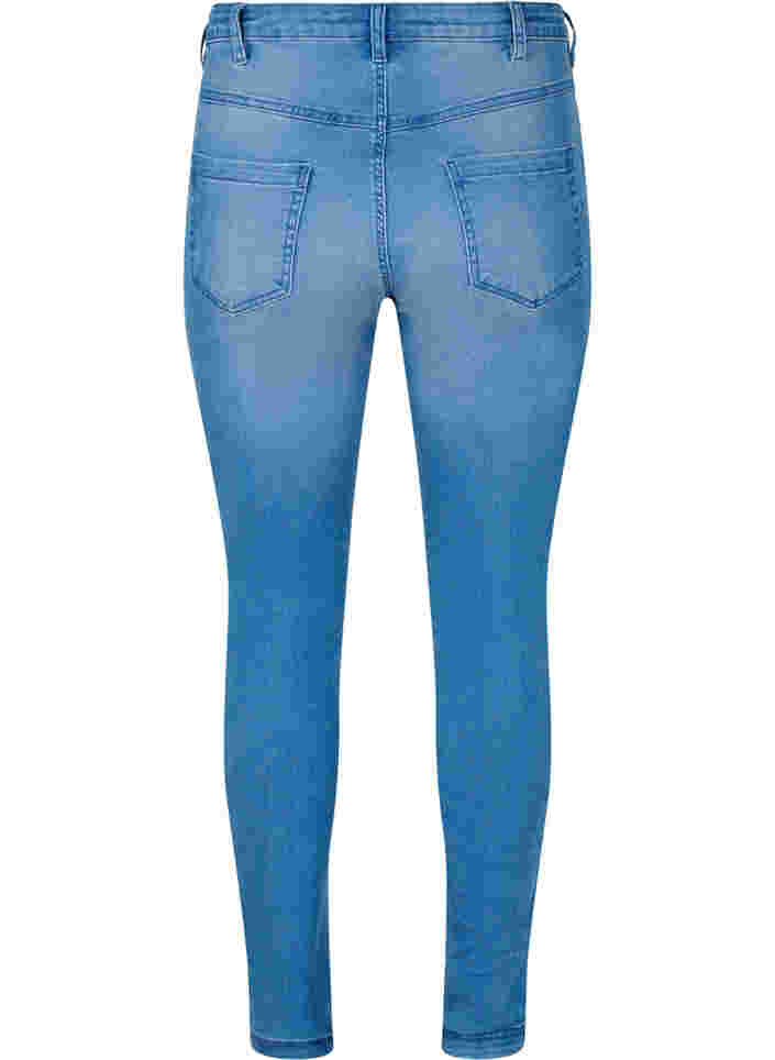 Slim fit Emily jeans med normal høyde i livet, Light blue, Packshot image number 1