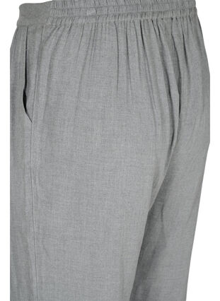 Klassisk bukse med lommer, Grey Melange, Packshot image number 3