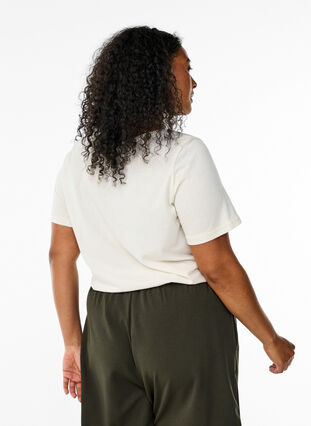 Zizzi FLASH - T-skjorte med motiv, Tofu View, Model image number 1