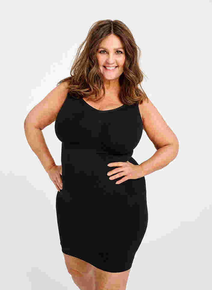 Shapewear kjole med tynne stropper, Black, Image