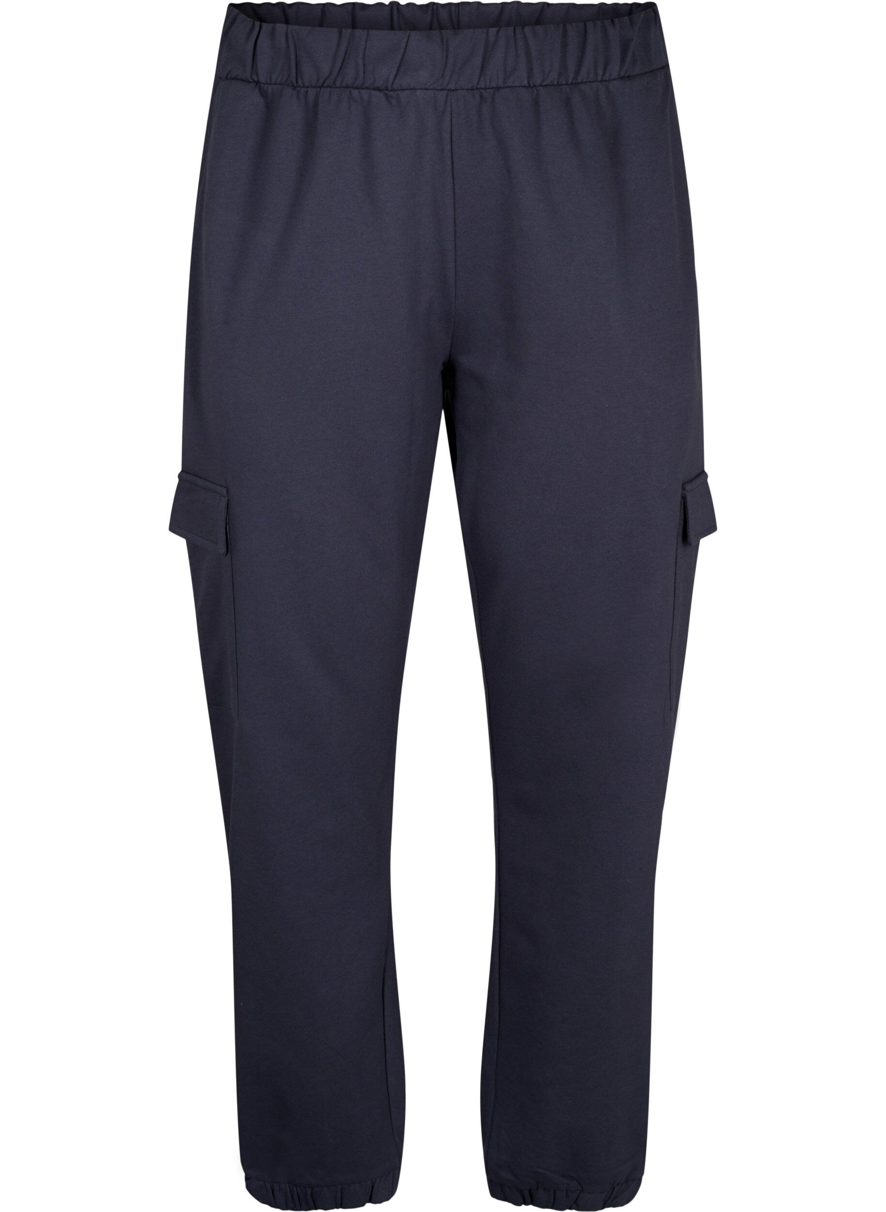 Zizzi Joggebukse med cargo-lommer, Ombre Blue, Packshot image number 0