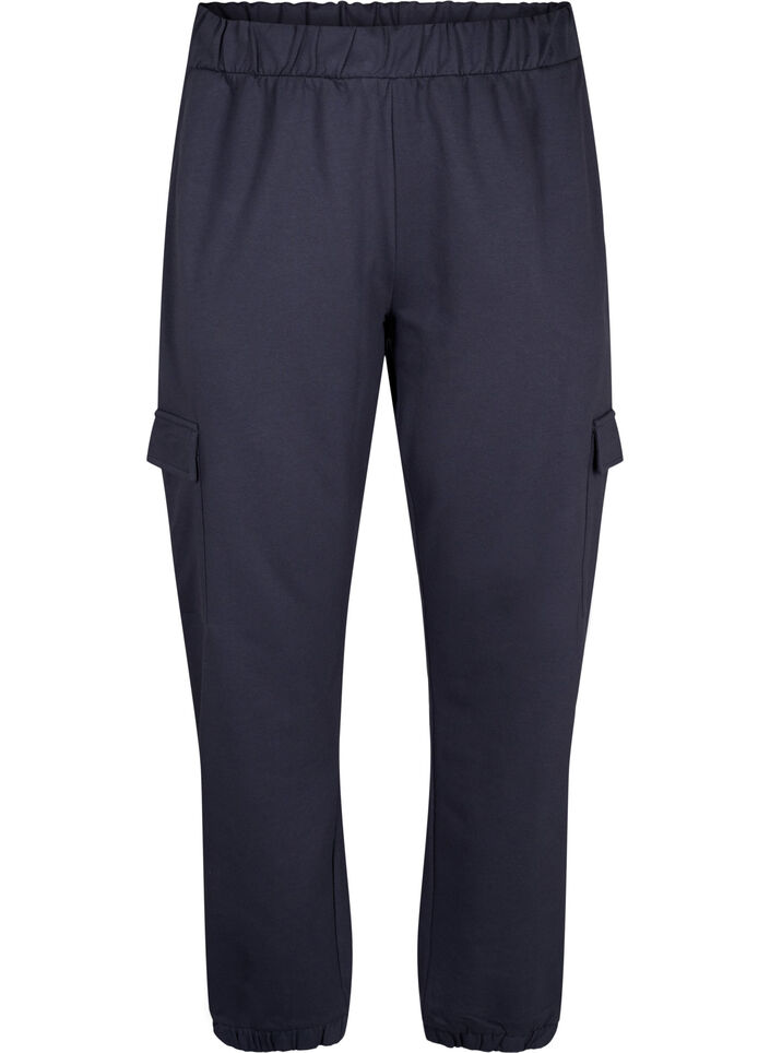 Joggebukse med cargo-lommer, Ombre Blue, Packshot image number 0