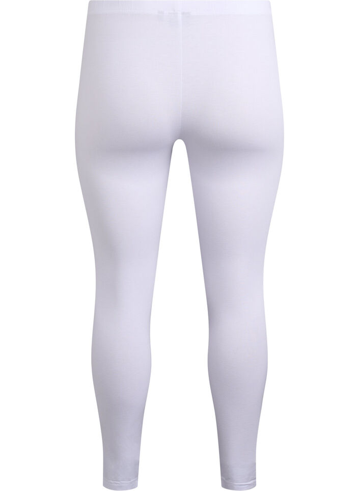 Basis leggings i viskose, Hvit, Packshot image number 1