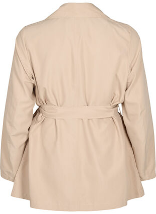 Zizzi Trenchcoat med belte og lommer, Nomad, Packshot image number 1