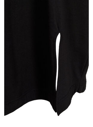 Bomullskjole med lommer, Black, Packshot image number 3