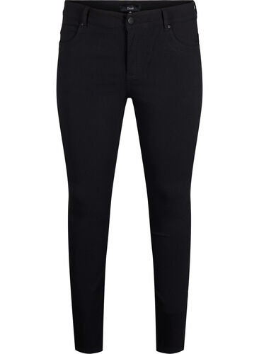 Slim fit bukser med lommer, Black, Packshot image number 0