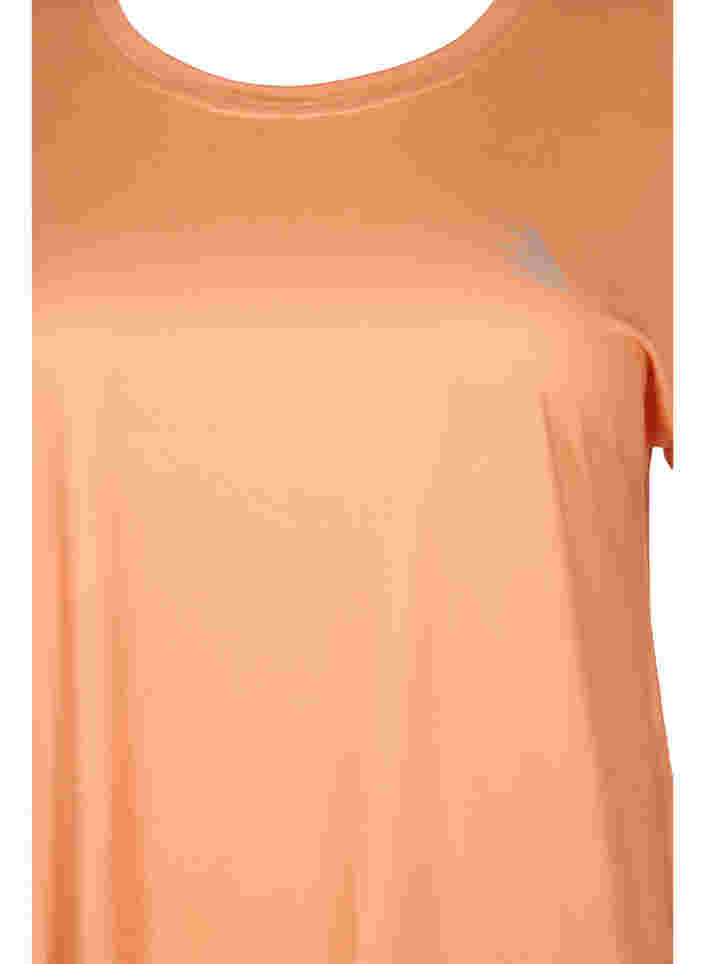 Kortermet trenings T-skjorte, Apricot Nectar, Packshot image number 2