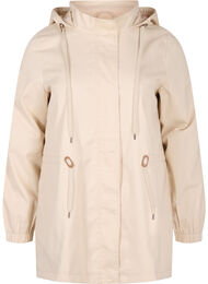 Lang parkas med hette, Birch