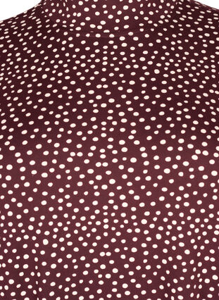 FLASH - Kjole med lange ermer og turtleneck, Fudge Dot, Packshot image number 2