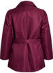 Kort trenchcoat med belte, Mørk Bordeaux, Packshot image number 1
