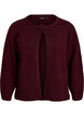 Strikket cardigan med blomsterdetaljer, M&oslash;rk Bordeaux, Packshot image number 0