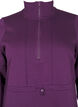Kort sweatshirtkjole med høy hals og justerbar midje, Deep Purple, Packshot image number 2