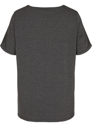 T-skjorte til gravide i bomull, Dark Grey Melange, Packshot image number 1