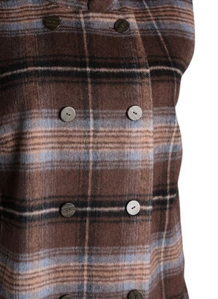 Zizzi Lang rutete vest, Brun, Packshot image number 2