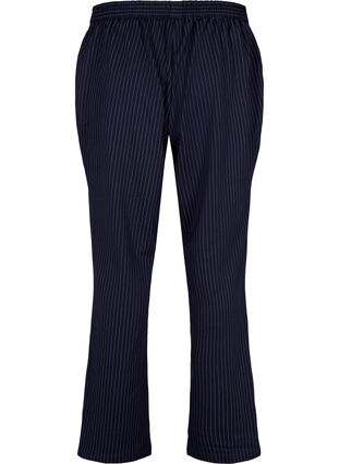 Nålestripete bukse med rette ben, Navy Stripe, Packshot image number 1