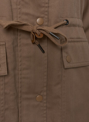 Lang parkas med hette og lommer, Amphora, Packshot image number 3