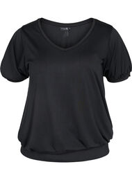 Kortermet overdel til trening, Black