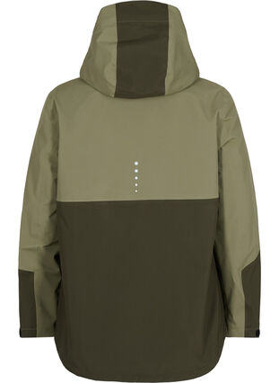 Vanntett skalljakke med hette og refleks, Forest Night Comb, Packshot image number 1
