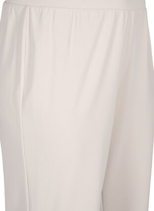 Zizzi Flash – Bukser med rett passform, Beige, Packshot image number 2