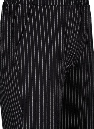 Løse bukser med 7/8 lengde, Black White Stirpe, Packshot image number 2