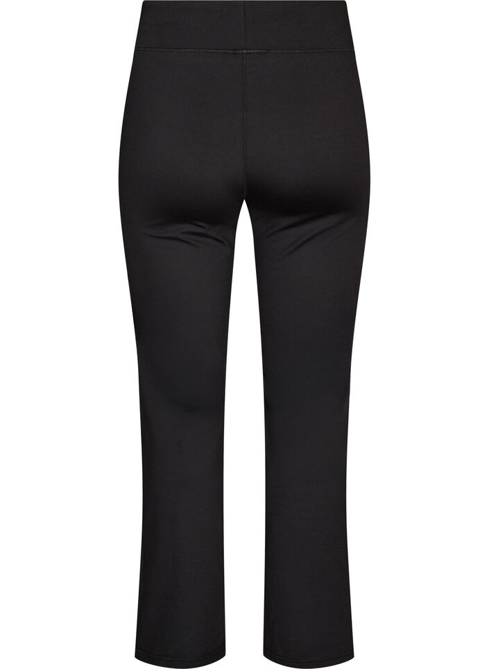 Bootcut treningstights med h&oslash;y midje, Svart, Packshot image number 1