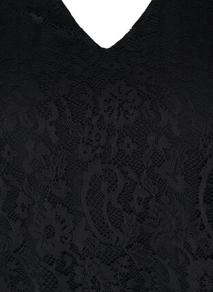 Blondebluse med 3/4-ermer, Black, Packshot image number 2