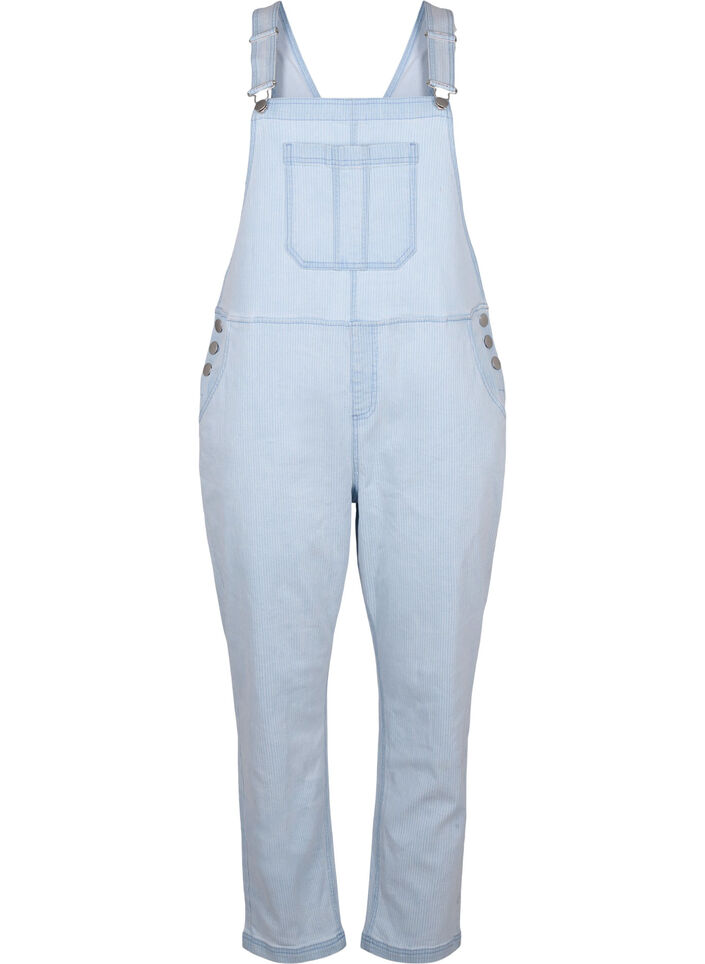Striped denim snekkerbukser, L. Blue Denim Stripe, Packshot