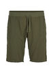 L&oslash;s shorts av bomull med lommer, Gr&oslash;nn, Packshot image number 0