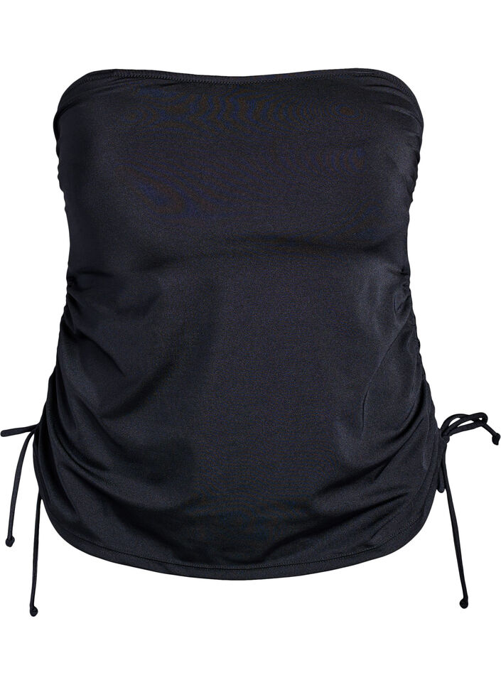 Tankini med avtagbare skåler og justerbare sider, Svart, Packshot image number 5