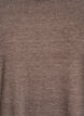 Jersey bluse med 3/4 ermer, Brun, Packshot image number 2