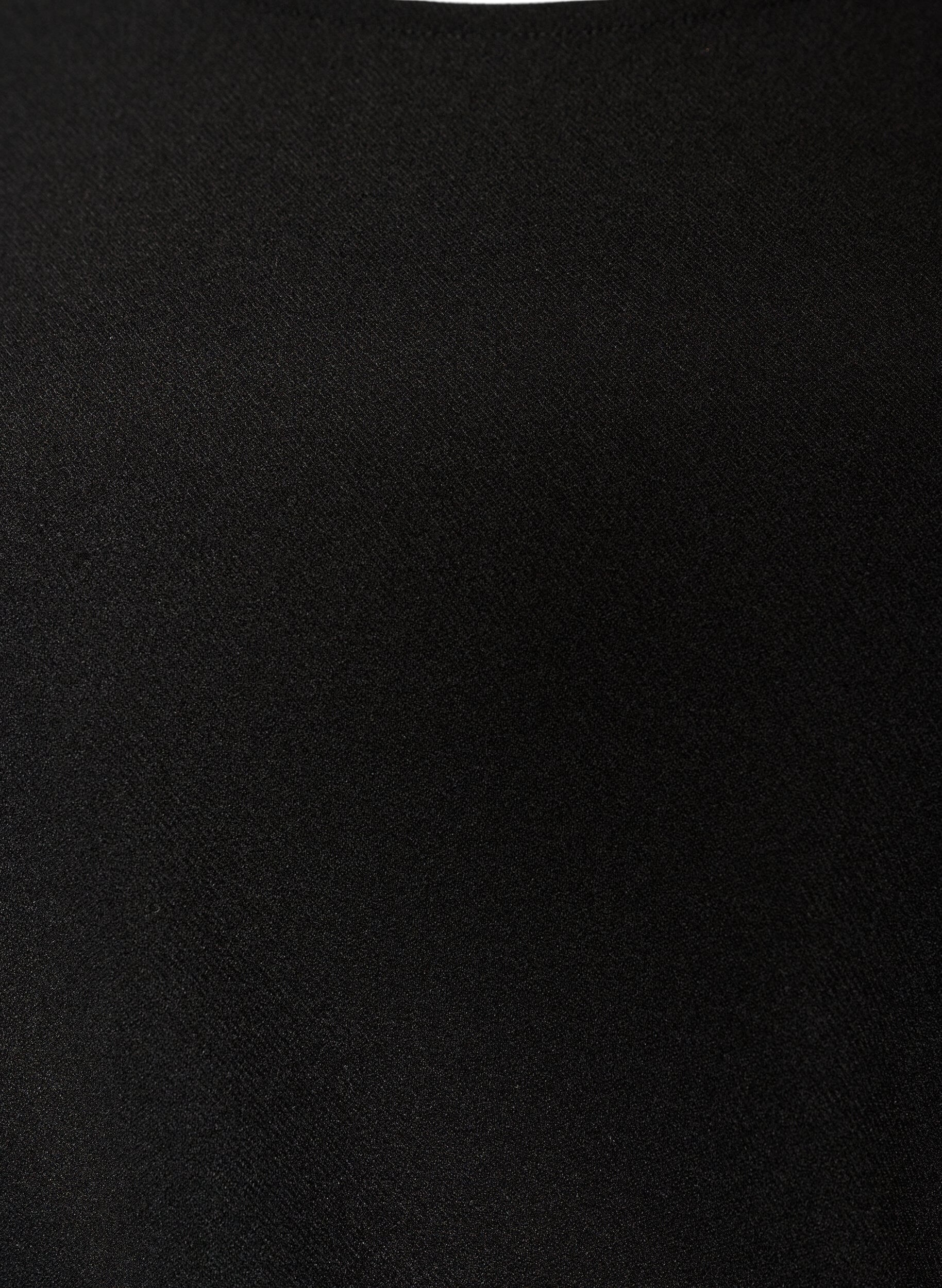 ZizziJerseykjole med drapering og dekorativ spenne, Svart, Packshot image number 2