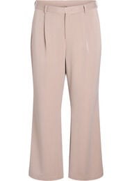 Høytlivs dressebukser med rette ben, Brown Mélange