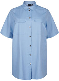 Stripete tunika med knapper og brystlommer, Riviera w. Stripe