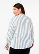 Stripet bluse med knyteutstyr, Hvit, Model image number 2