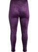 Fitted velurleggings, Lilla, Packshot image number 1