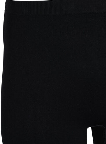 Sømløs shorts med normalt liv , Black, Packshot image number 2
