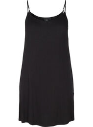 Ensfarget underkjole i viskose, Black