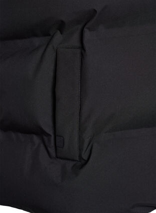 Zizzi Kort puffvest med høy krage, Svart, Packshot image number 3