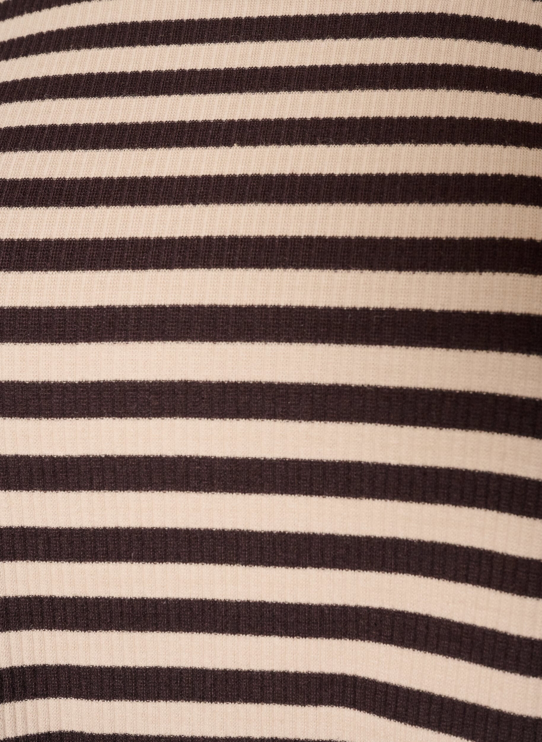 ZizziStripete bluse med lange ermer, Brun, Packshot image number 2