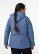 Funksjonell kort hette vinterjakke, Blå, Model image number 2
