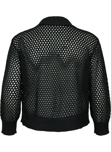 Genser med mønster, Black, Packshot image number 1