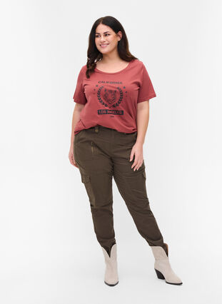 T-skjorte i bomull med trykk, Apple Butter CALI, Model image number 2