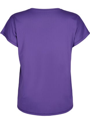 Kortermet trenings-T-skjorte, Heliotrope, Packshot image number 1